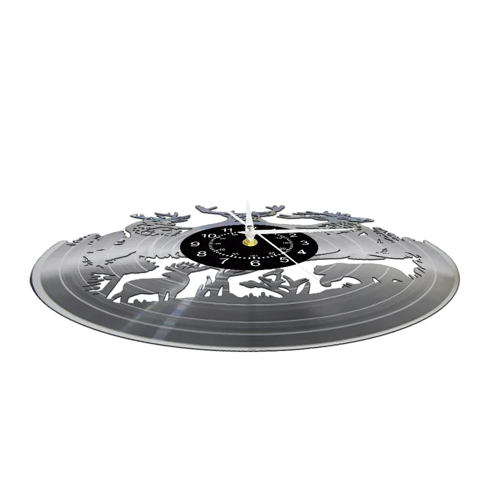 Wild Deer Vinyl Wall Clock – Hunting Home Decor 3