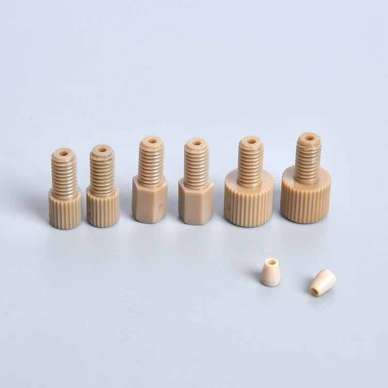 High Pressure Plastic Fittings Twopiece PEEK Flangeless Fittings