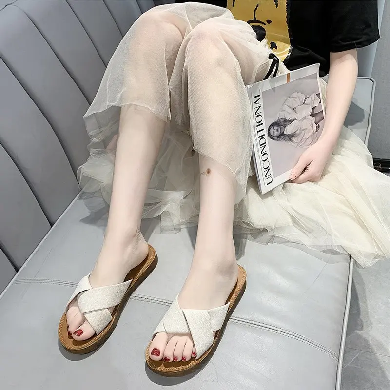 

Новые модные тканевые износостойкие и прочные дамские тапочки DY3924