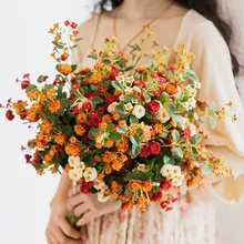 

Small Rose Simulation Flower 26 Fake Flower Decoration Wedding Venue Wedding Home Decoration Living Room Comfortable Decoration