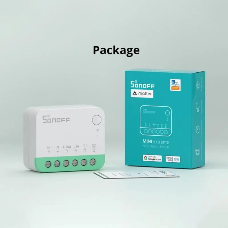 SONOFF MINIR4M Matter Extreme Wi-Fi Smart Switch Compatible Detach Upgraded Relay Chip For Samrt Home Work With Alexa IFTTT 3