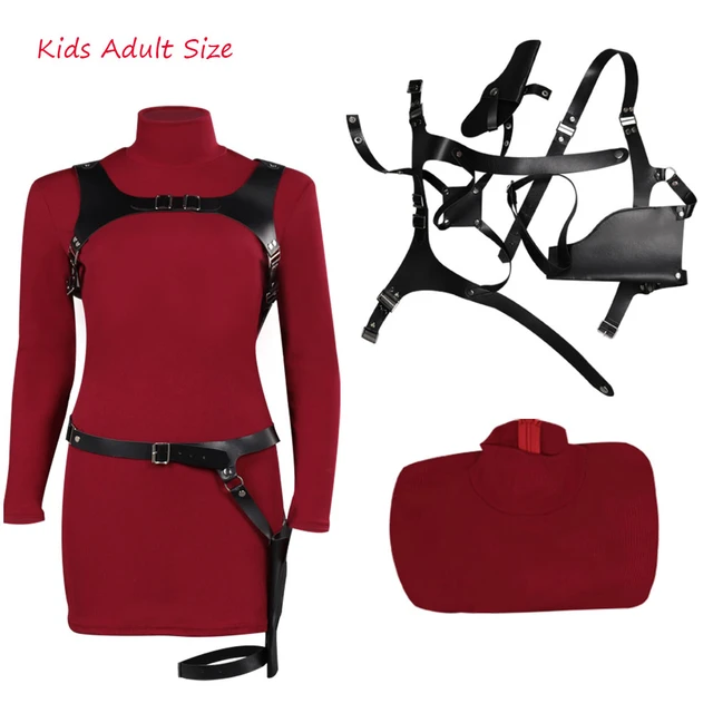 Ada Costume - Game Cosplay Sweater Dress Set with Gloves