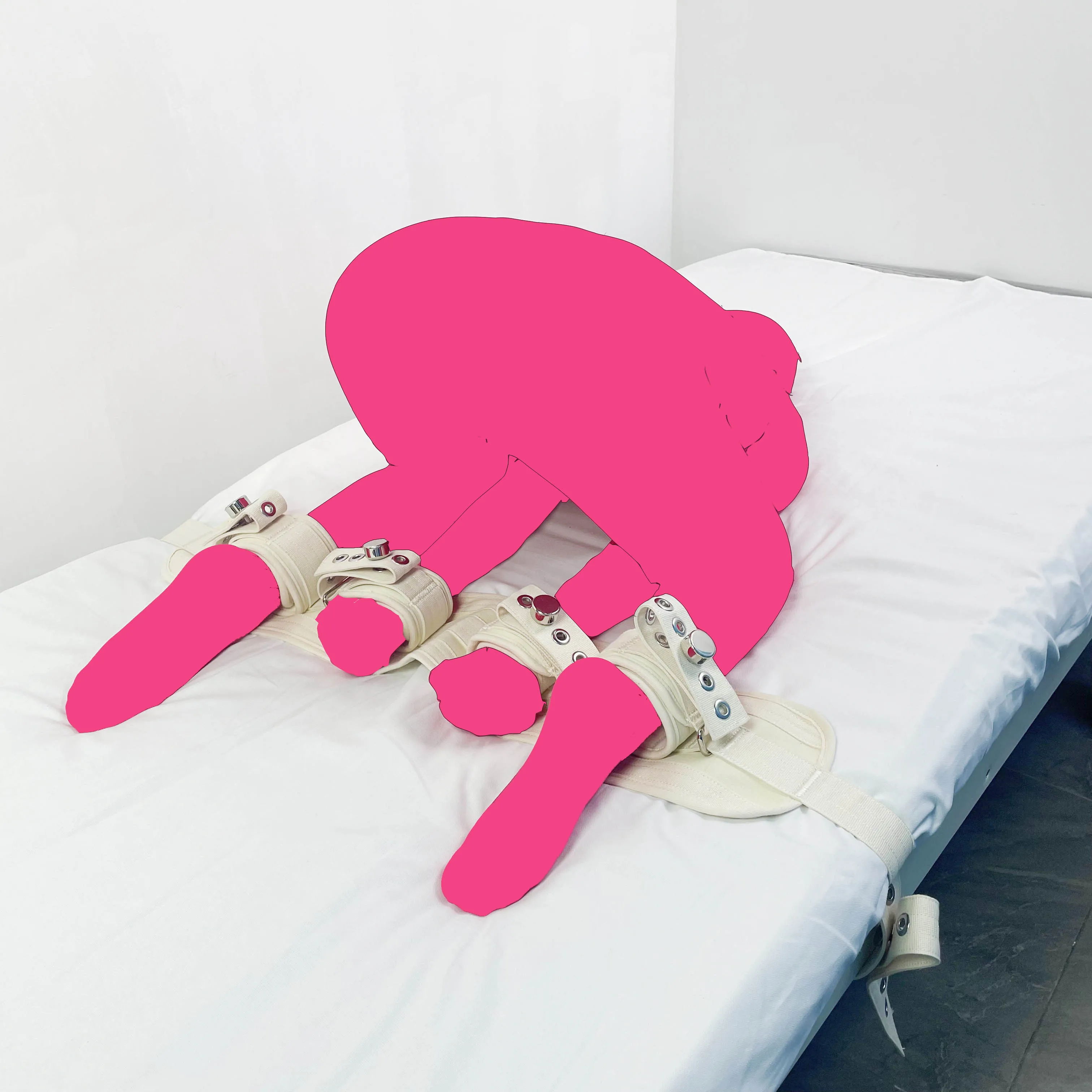 Pillory Bed Bondage BDSM Sex Fetish Bondage Ties and Restraints Hands Leg Cuffs Magnetic Restraint Sexual Bondage Set Erotic Toy