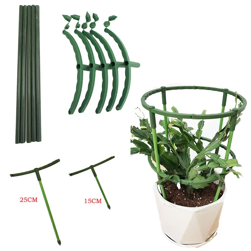 

Plastic Plant Support Pile Stand for Flowers Semicircle Greenhouses Arrangement Fixing Rod Holder Orchard Garden Bonsai Tools