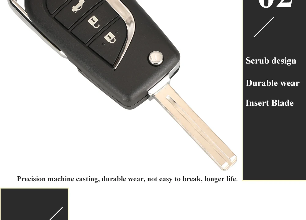 Chiave/Telecomando Per Toyota Camry 2018 -2020 Toy48 Sostituzione - 89070-06790 Fcc: Hyq12bfb Flip Remote 4 Pulsante 315mhz H (8a) Chip Toyota - S90b82dd61f3247b8b17e808a6dd74548U