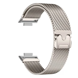 Milanese Magnetic Strap Metal Loop Bracelet Steel Band for huawei fit (Starlight)
