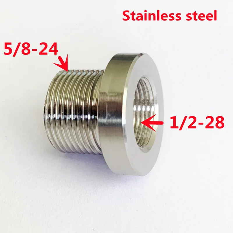 Oil Filter Stainless Steel Connector Thread Adapter for Fuel Filter 5/8-24 To 1/2-20 1/2-28 M14X1L M14X1 M14X1.5