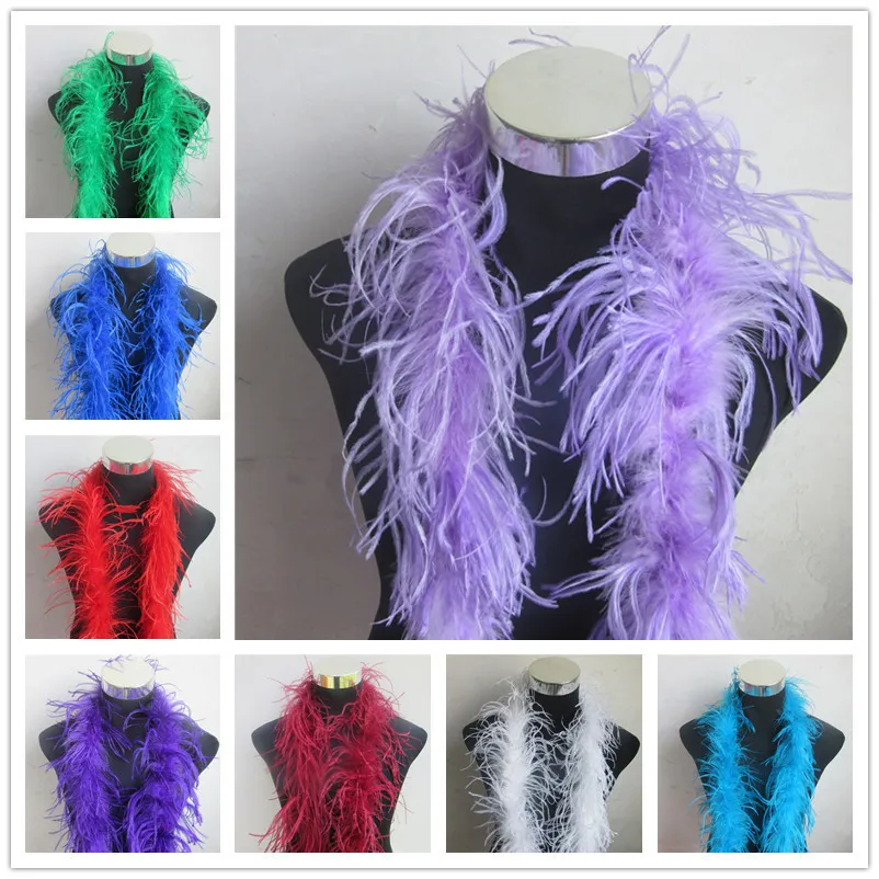 Wholesale2MeterfluffyostrichfeatherboaskirtCostumesTrimfor