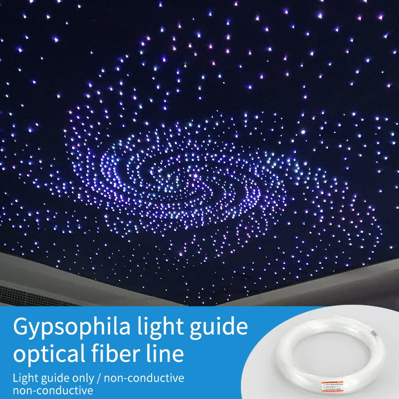 Starry Sky Top Optical Fiber Line Pmma Kit 3m Long Mix and Match Highlights Modified Roof Light Guide Line 0.75mm Starry Sky Light Wire