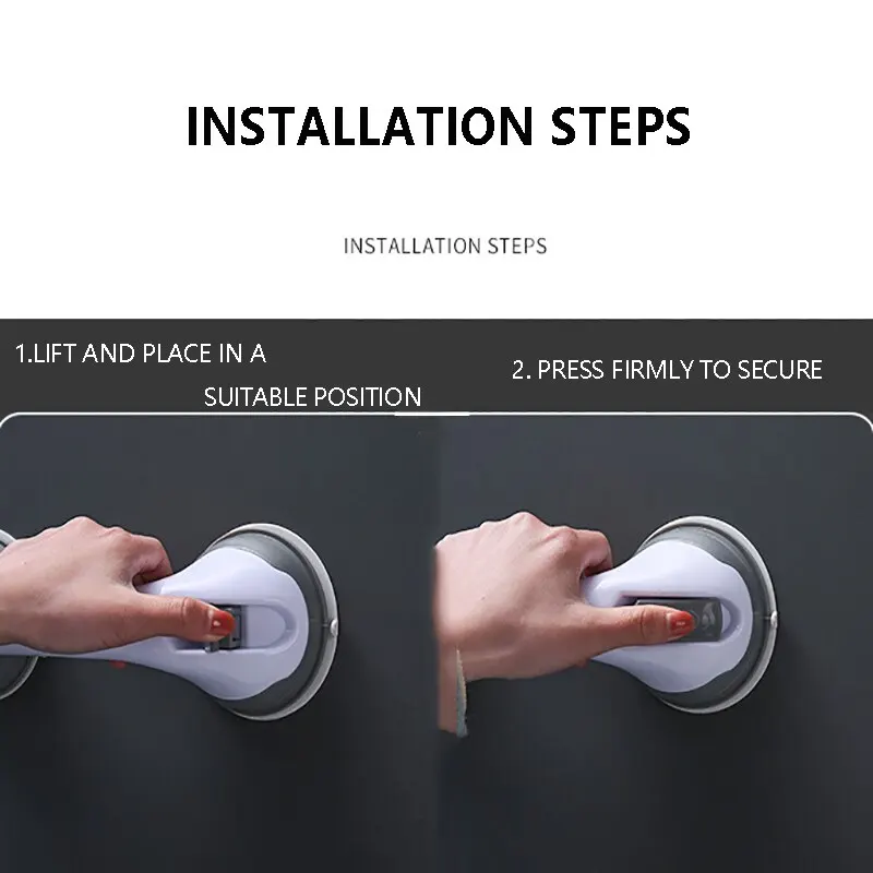 Strong Suction Cup Armrest Bathroom Prevent Falls Avoid Punching Safety Handle Elderly People's Anti-Skid Railing suction cup safety handle
