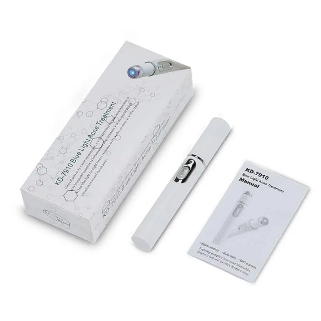 Acne Remover Blackhead Remover Blue Light Therapy Pen for Soft Scar Wrinkle Removal and Relax