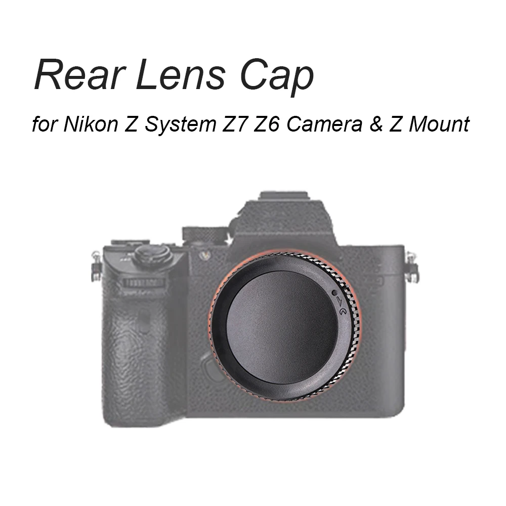 Nikon Z 시스템 Z7 Z6 카메라 및 Z 마운트 렌즈 교체용 LinGo 1Pc 후면 렌즈 캡 커버 블랙