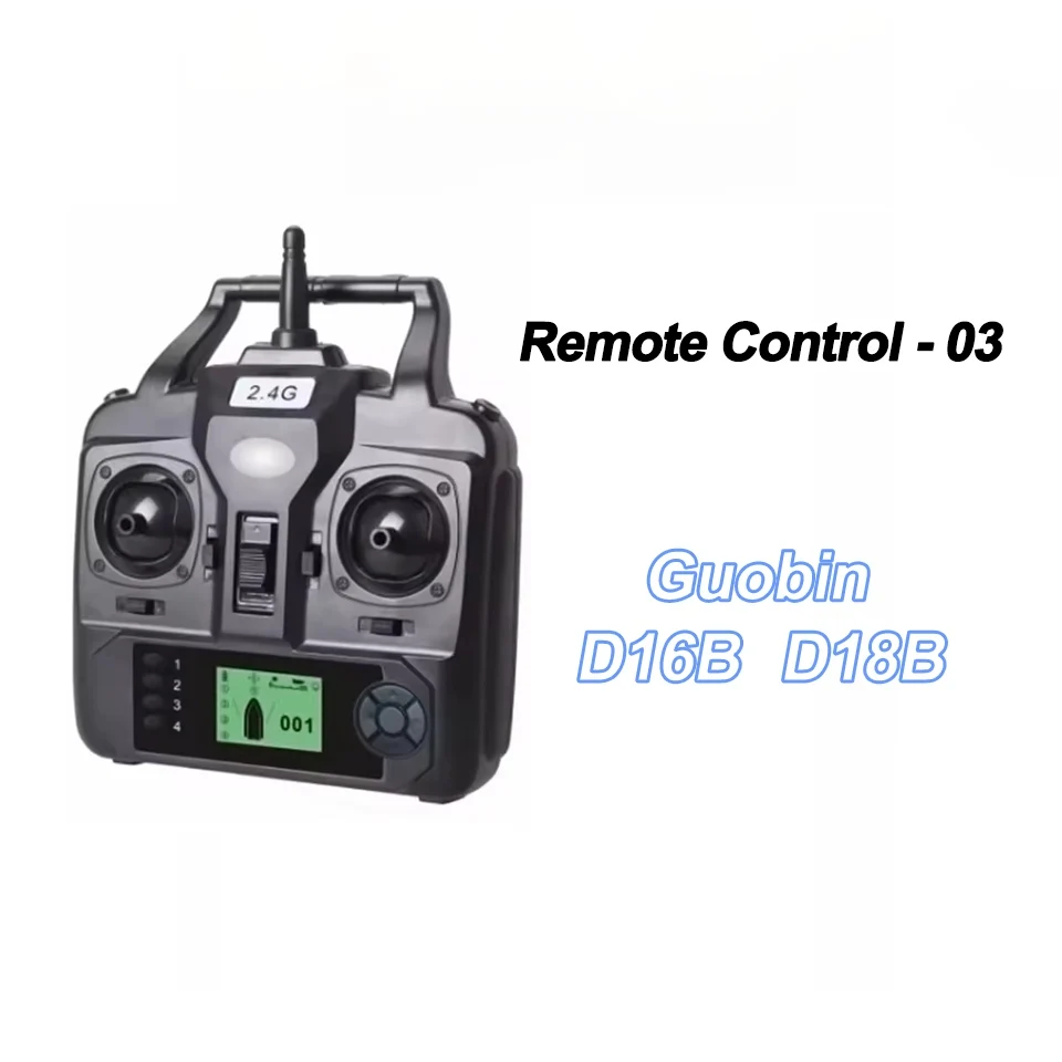 Télécommande Bateau RC 2.4GHz - Compatible Guobin D13/D16 - 4 Couleurs