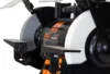 5-Amp 8-Inch Variable Speed Bench Grinder with Flexible Work Light Black orange 3