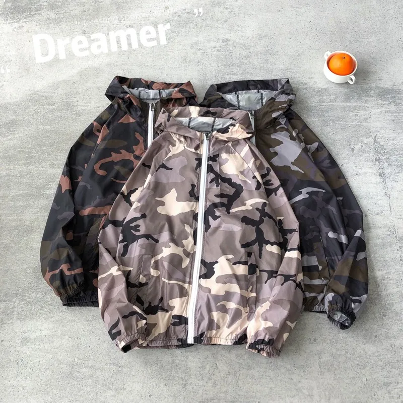 

New Trench Coat Men's Camouflage Jacket Spring And Autumn Casual Jacket Sunscreen Outdoor Tops Athlete