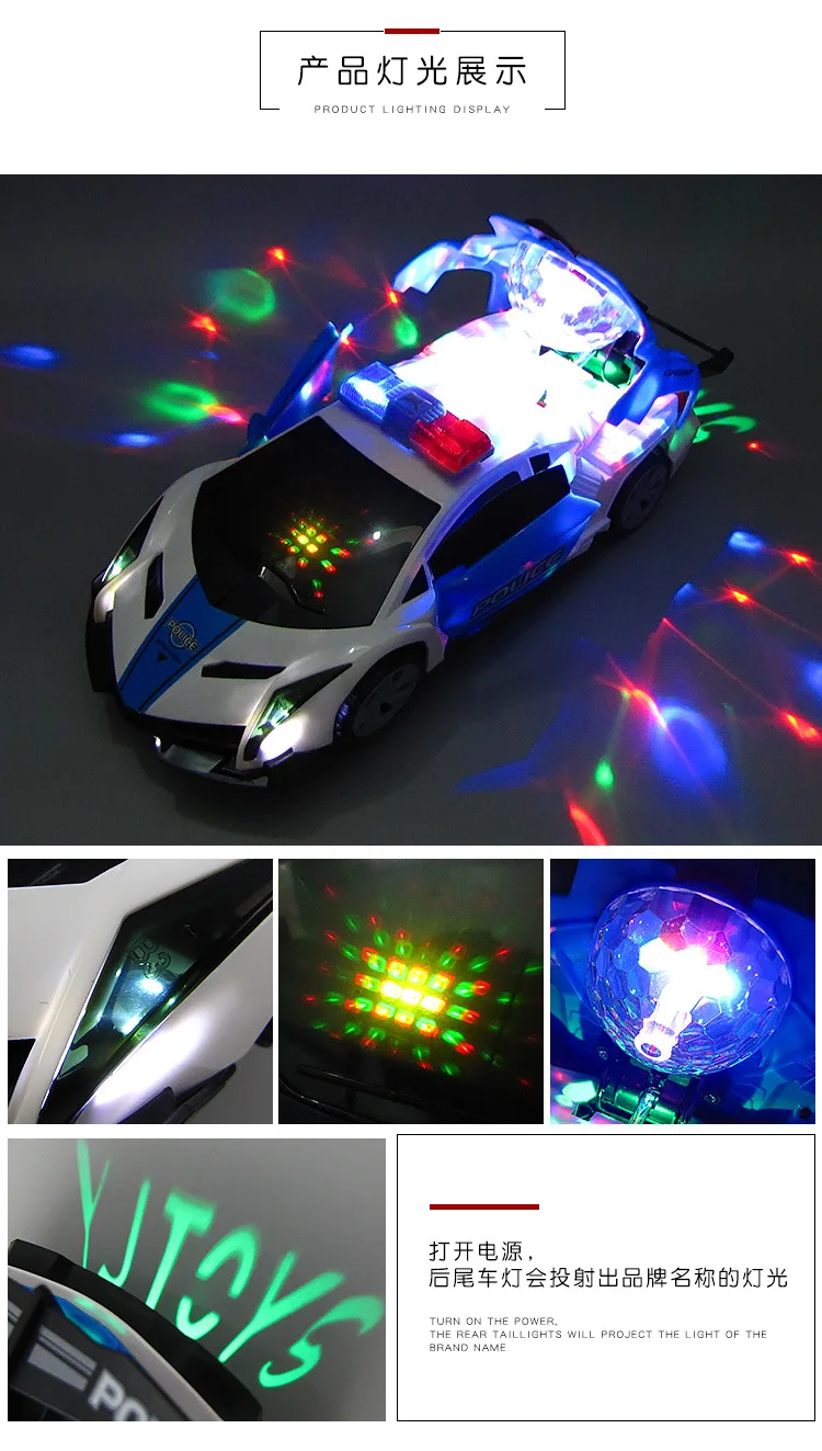 Electronic Deformation Car Universal Music Police Toy Led Electric Robot Transformation Sports Vehicle Model For Boys Xmas Gifts - Aliexpress 26