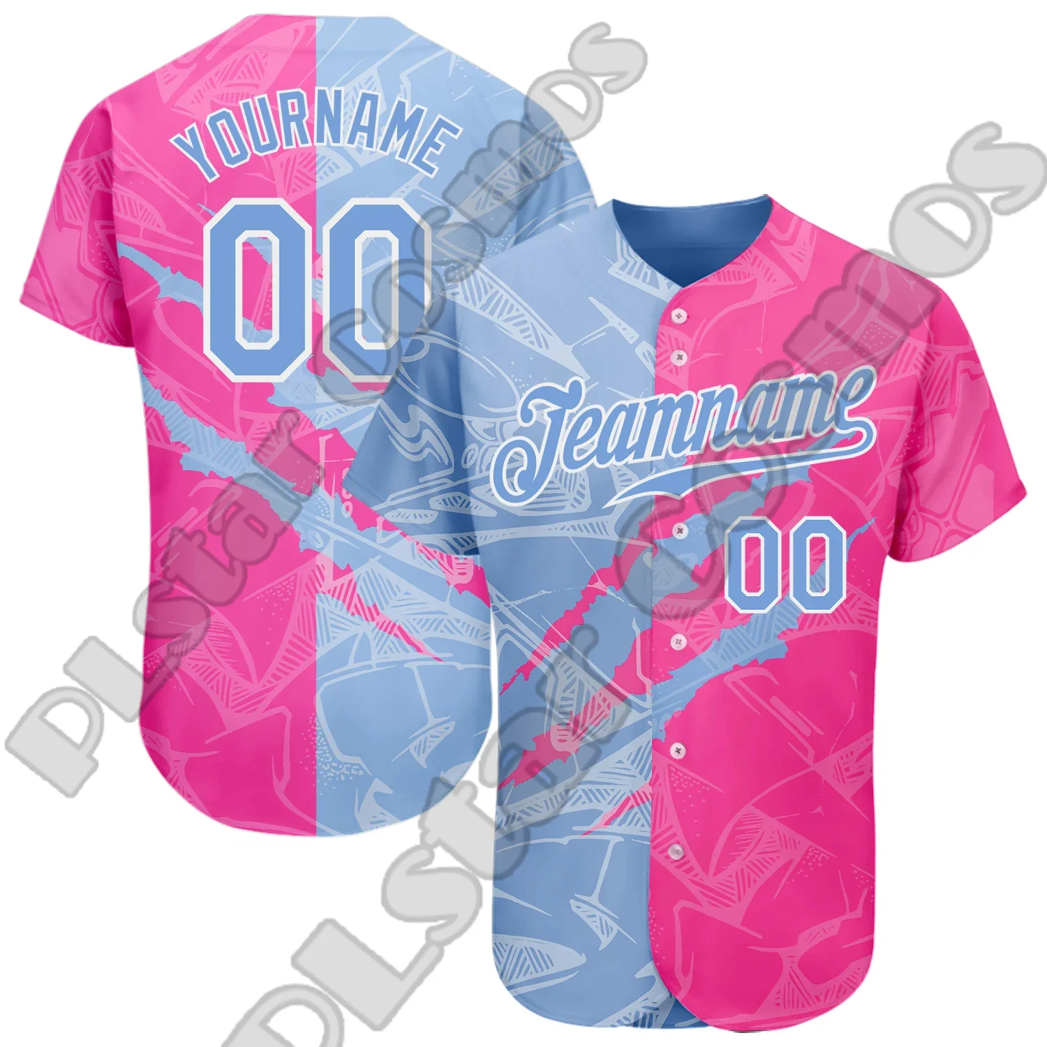  Camiseta de béisbol personalizada con estampado de camuflaje  con nombre y número de equipo personalizados, camisas con botones para  uniforme de béisbol y sóftbol, Camuflaje 5 : Ropa, Zapatos y Joyería