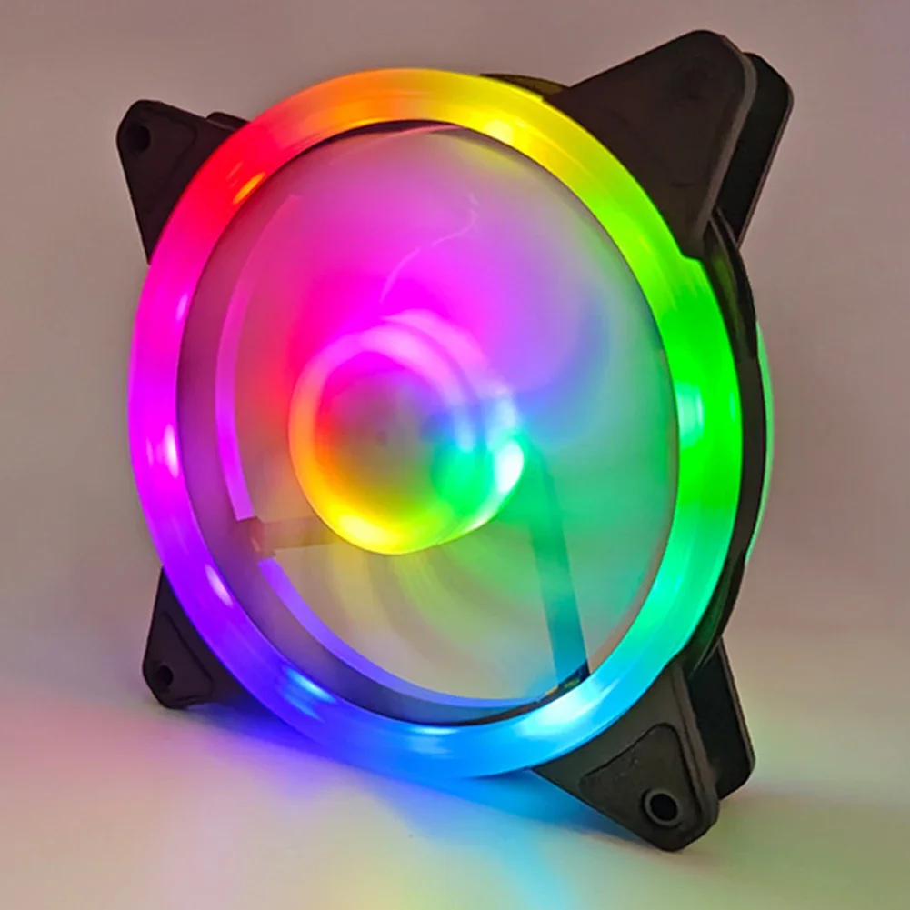 사일런트 RGB 섀시 팬, 냉각 선풍기 라디에이터 방열판, 유압 베어링 섀시 라디에이터, PC 데스크탑 컴퓨터 섀시용, 120mm