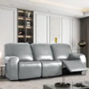 1/2/3 Seat Waterproof Recliner Sofa Cover PU Leather Armchair Cover Solid Color Elastic Relax Single Sofa Slipcovers Home Hotel 1