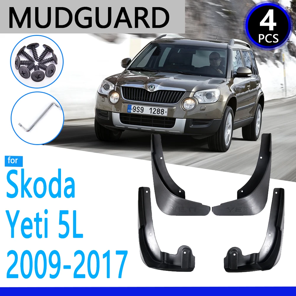 Mudguards fit for Skoda Yeti 5L 20092017 2010 2011 2012 2013 2014 2015