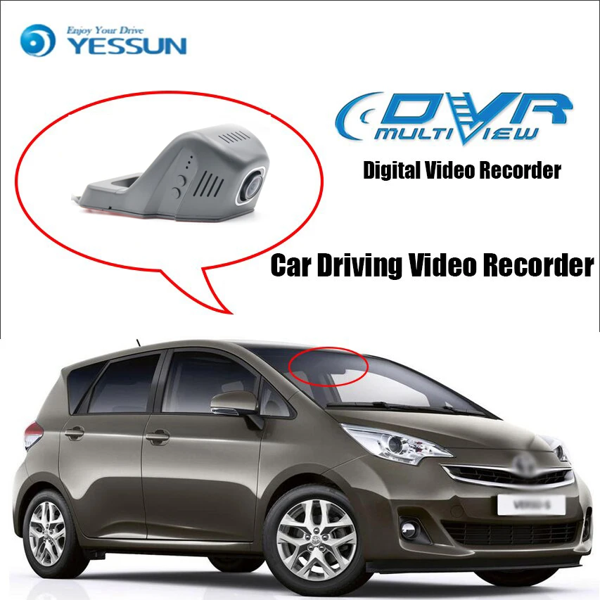 

YESSUN for Toyota Verso EZ Car Driving Video Recorder Wifi DVR Mini Camera Novatek 96658 FHD 1080P Dash Cam Night Vision