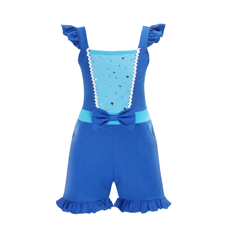 thumbnail image 1 of Conjunto de mono con temática de princesa Disney para niños y niñas, ropa informal de una pieza con manga voladora, Jasmine, Moana, Mirabel, Verano, 1 of 5