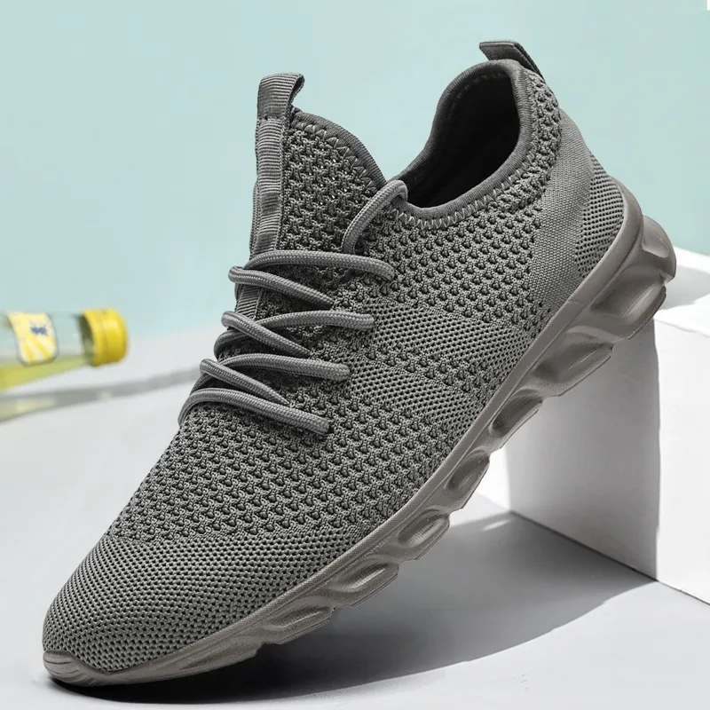Sport Shoes Men's Sneakers Breathable Running Ultralight Comfortable Casual Footwear Mesh Size 36-46