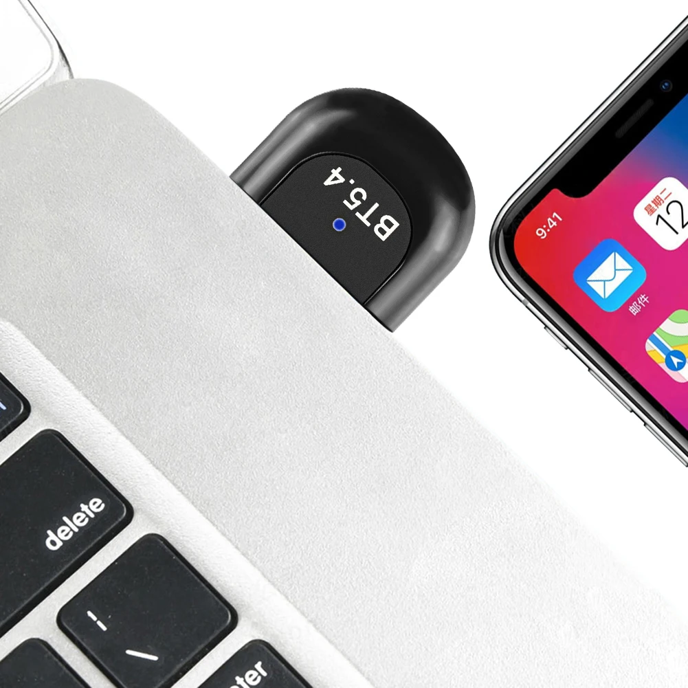 USB 블루투스 호환 5.4 어댑터, 무선 USB 어댑터, 드라이버 프리 USB 동글 어댑터, 플러그 앤 플레이, 컴퓨터 PC 노트북용