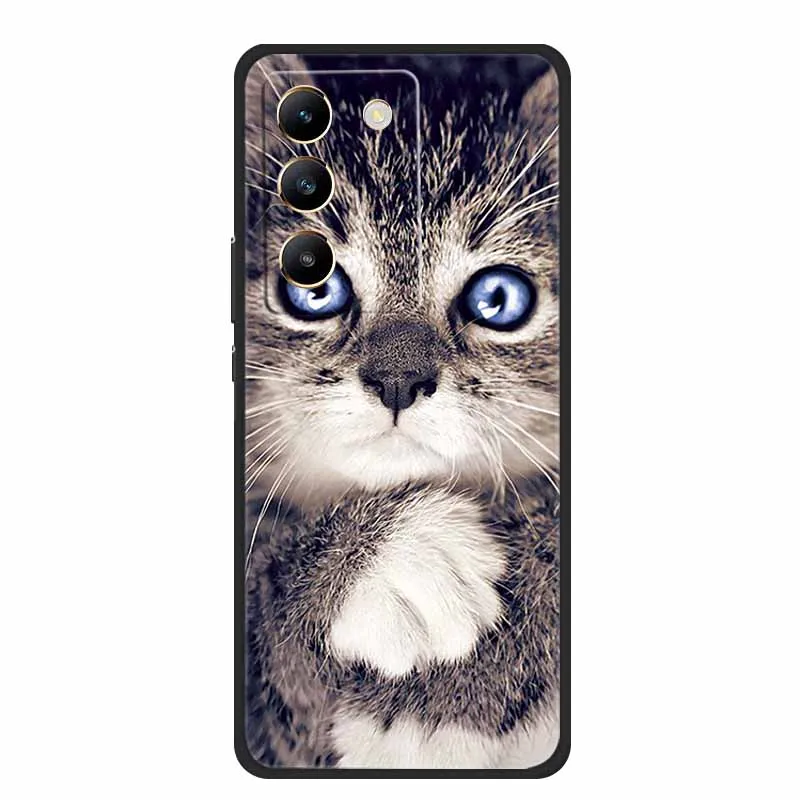 Black Silicone Soft Phone Case - Durable and Stylish Back Cover  Bag