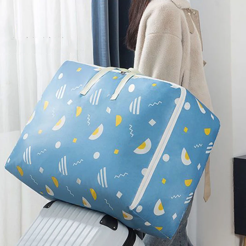 Thickened Oxford Cloth Clothing Quilt Storage Bag Large Capacity Moving Luggage Packaging Bag Home Sundries Organization Bag 5