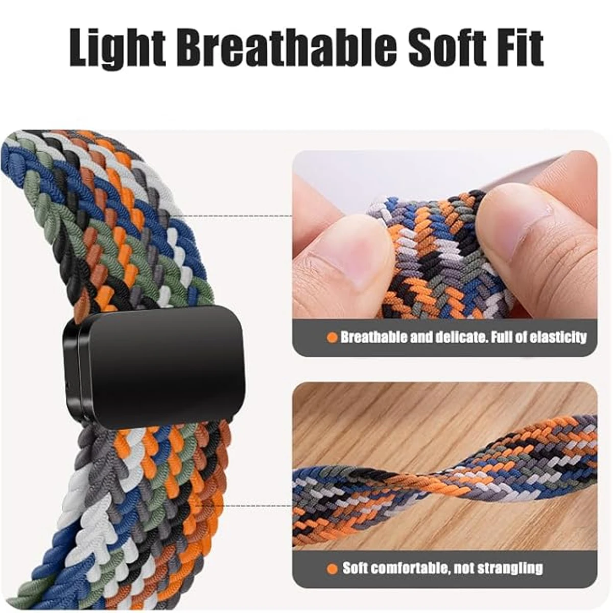 Braided Nylon Magnetic Wristband Bracelet Accessories