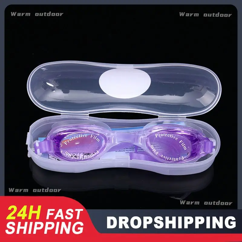 Swimming Goggles Anti Fog Waterproof HD Adjustable Adult Children Silicone Diving Surfing Eyewear Box