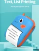 Mini Portable Printer Thermal Paper Label Paper Sticker Photo Papers Pocket Printer Photo Printer Memo Printing USB Printer Gift 4