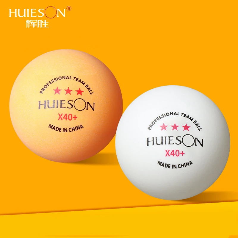 Description Picture 6 of item10pcs Huieson 3 Stars Ping Pong Balls 40+ New ABS Material High Quality Professional Durable Table Tennis Ball for Training