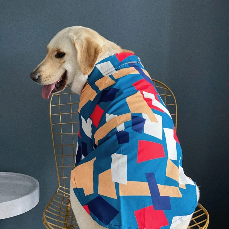 애완 동물 여름 옷 작은 큰 대형 개 셔츠 Samoyed Border Collie Husky Labrador Golden Retriever Weimaraner 개 의류 코트