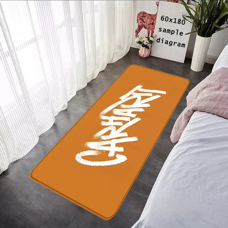 Carhartt 거실 카펫 입구 욕실 바닥 매트, 바닥 매트, 미끄럼 방지 매트, 홈 주방 복도 장식, 발 러그