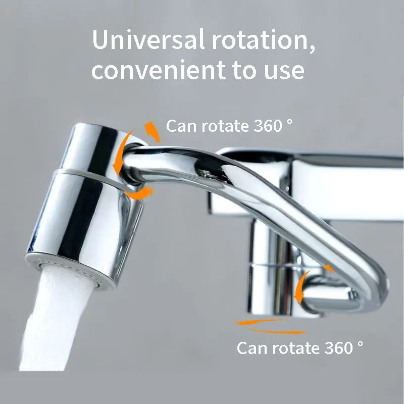 

Новинка 2024, металлический Универсальный вращающийся на 1080 ° распылитель для смесителя, адаптер для головки, удлинитель для смесителя раковины, аэратор, насадка для барботера, кухонный кран