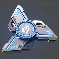 Spinners antiestrés EDC luminosos, Spinner de mano de Metal de aleación, giroscopio noctilucente, juguetes para aliviar el estrés para chico adulto, Caballero oscuro - Imagen 5