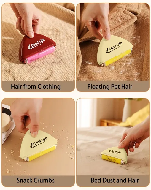 1pc Clothes Lint Cleaner Reusable Lint Roller Washable Cat Hair Removal Multifunctional Portable Pet Hair Remover for Pet 4