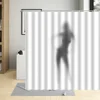 Women Shadow Pattern Shower Curtain Sexy Girl Portrait Painting Fabric Waterproof Bathroom Curtains For Home Decor With Hooks 3