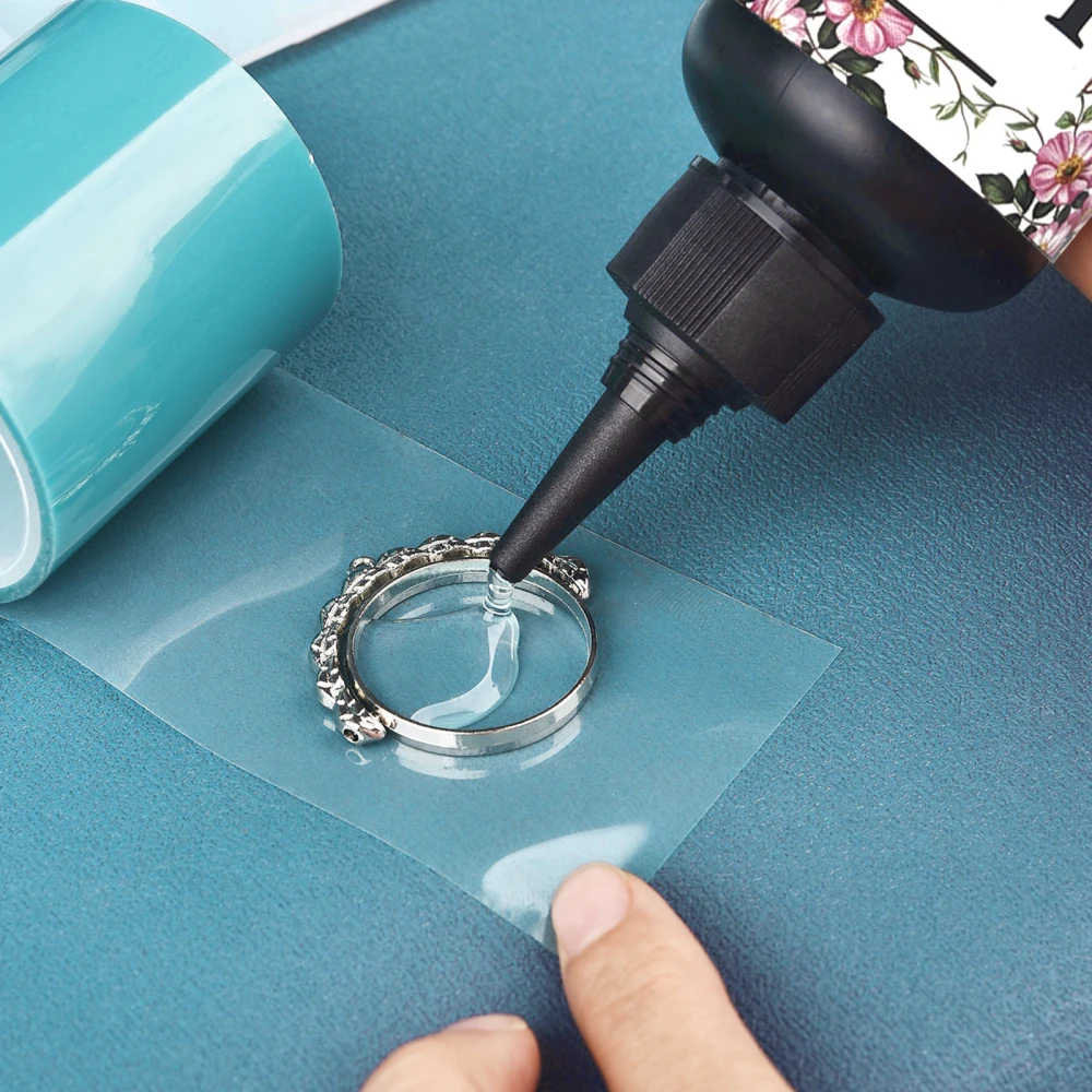 S90ba240596b44947ba69fe35a2063d65D 20g/50g/100g/200g/500g/1000g UV Epoxy Resin Glue DIY Jewelry Making High Transparency Fast Drying High Hardness Glue UV Lamp