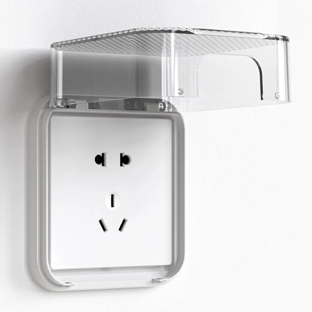 Transparent Plastic Switch Protective Cover Waterproof Socket Protector