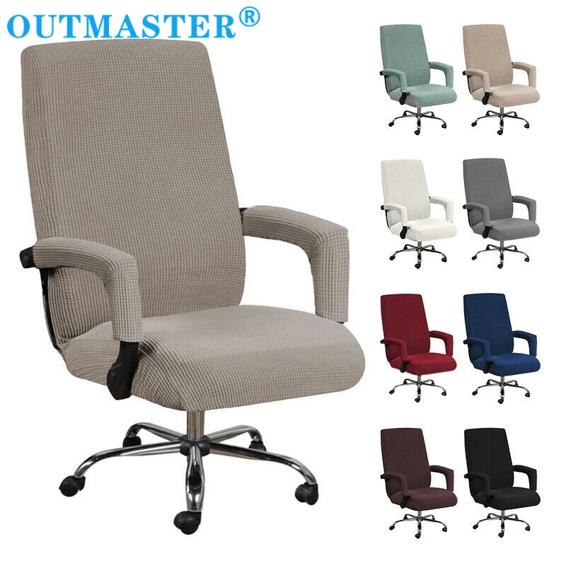 Length-30cm Black Melaluxe 2 Set Polyester Removable Office Chair Armrest Covers Arm Rest Slipcovers 