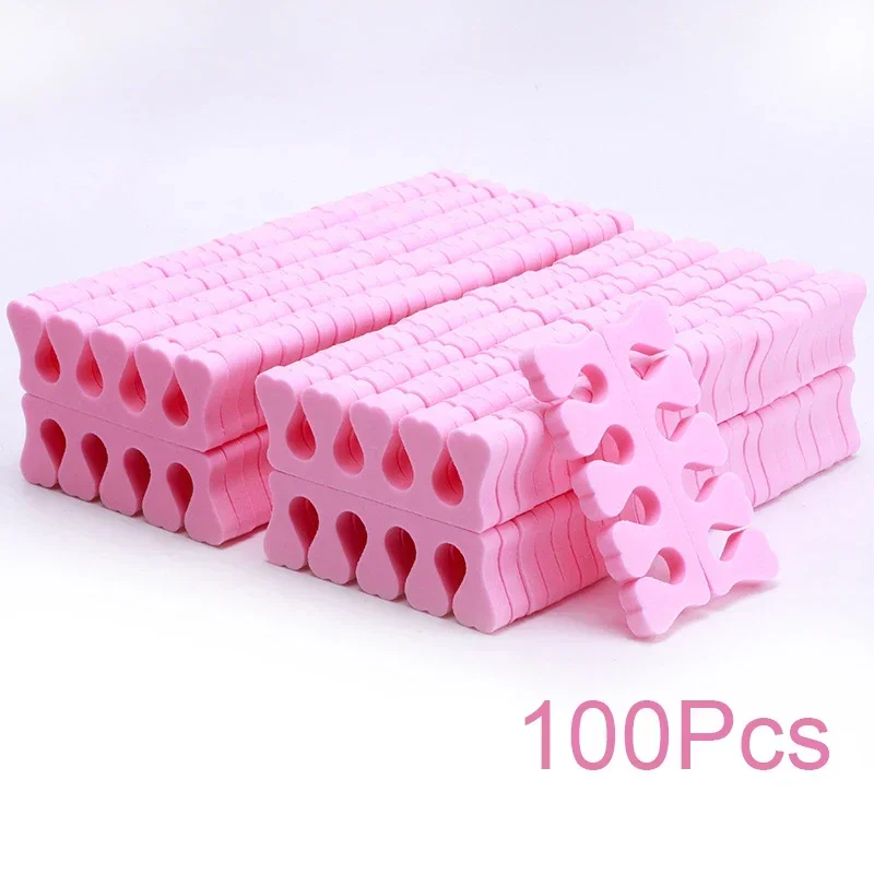 Soft Nail Art Toe Separators Fingers Foots Sponge UV Gel Polish Nail Kits Beauty Tools Manicure Pedicure Pack 50/100Pcs