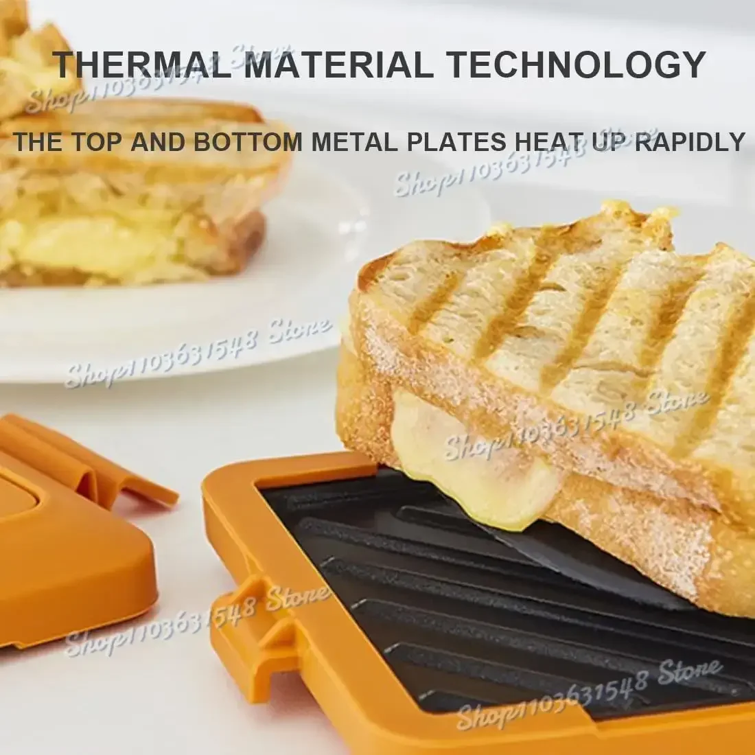 New Microwave Toastie Sandwich Maker, Microwave Toaster, Toastie Maker with Adjustable Silicone Straps, No Electricity, Wireless