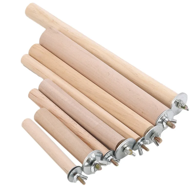 10/14/20//25cm Parrot Pet Raw Wood Hanging Stand Rack Toy Parakeet Hamster Branch Perches Bird Cage Accessories