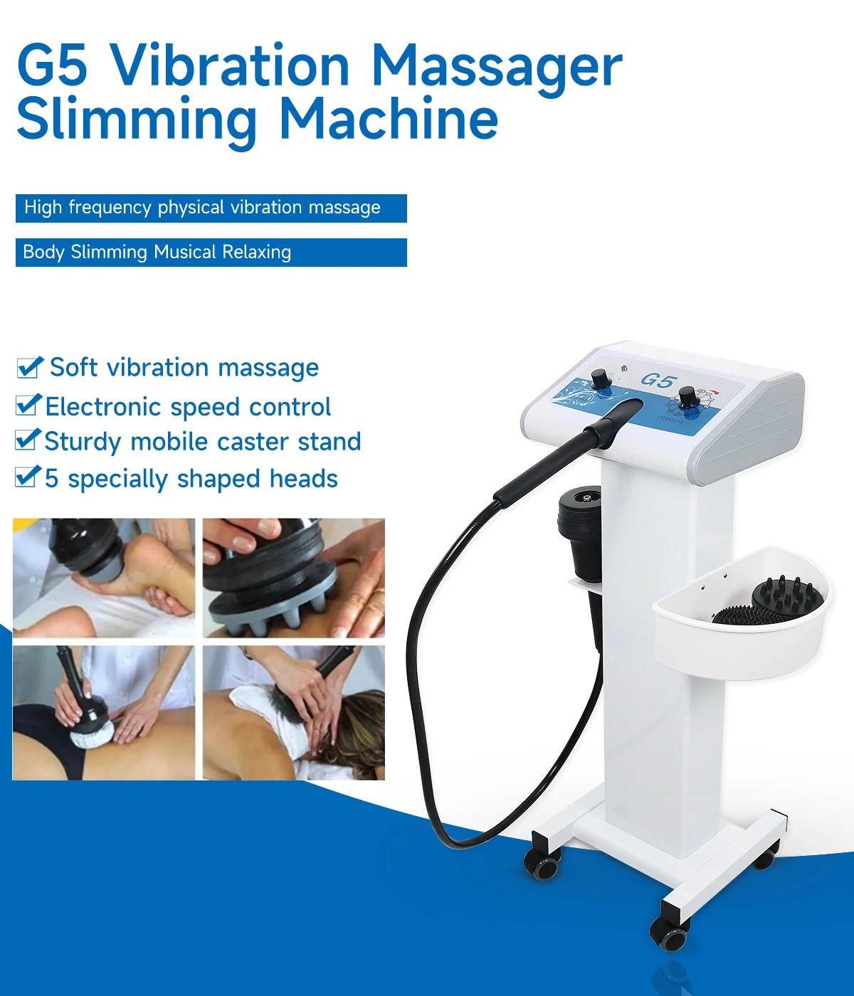 Vibrating G5 Massager Machine Body Slimming with Trolley Stand High Frequency g5 Cellulite Removal Machine Weight Loss Device - AliExpress 66 Vibrating G5 Massager Machine Body Slimming with Trolley Stand High Frequency g5 Cellulite Removal Machine Weight Loss Device - AliExpress 66