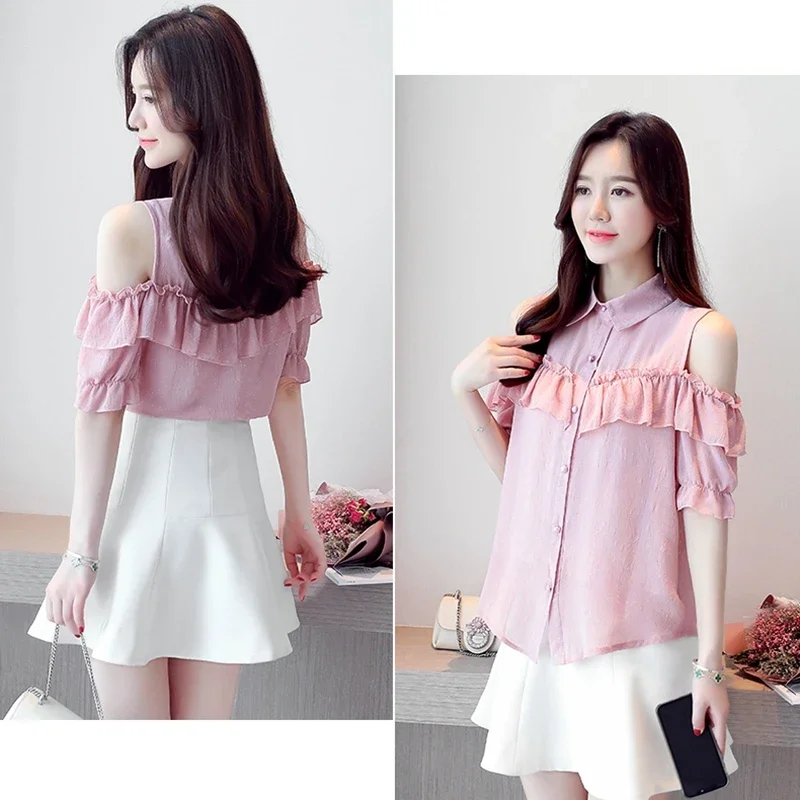 korean off shoulder blouse