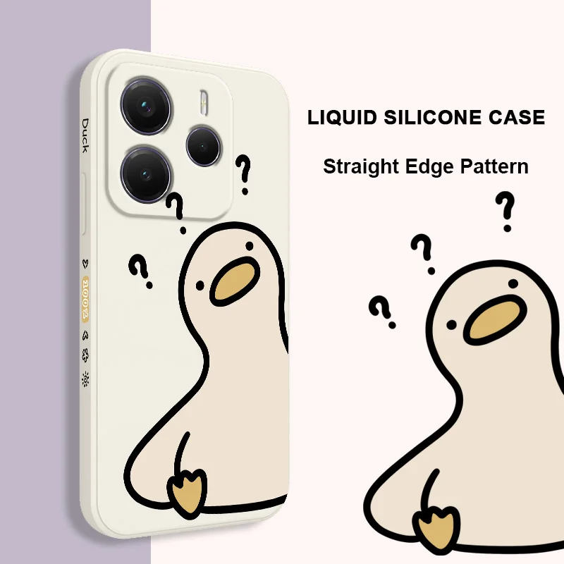 What A Duck Silicone Soft Phone Case - Playful Cartoon Design