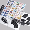 6 rolls/box DIY road and rail transit design and paper tape, railway and highway decorative tape, DIY thin sticker decoration, m 2